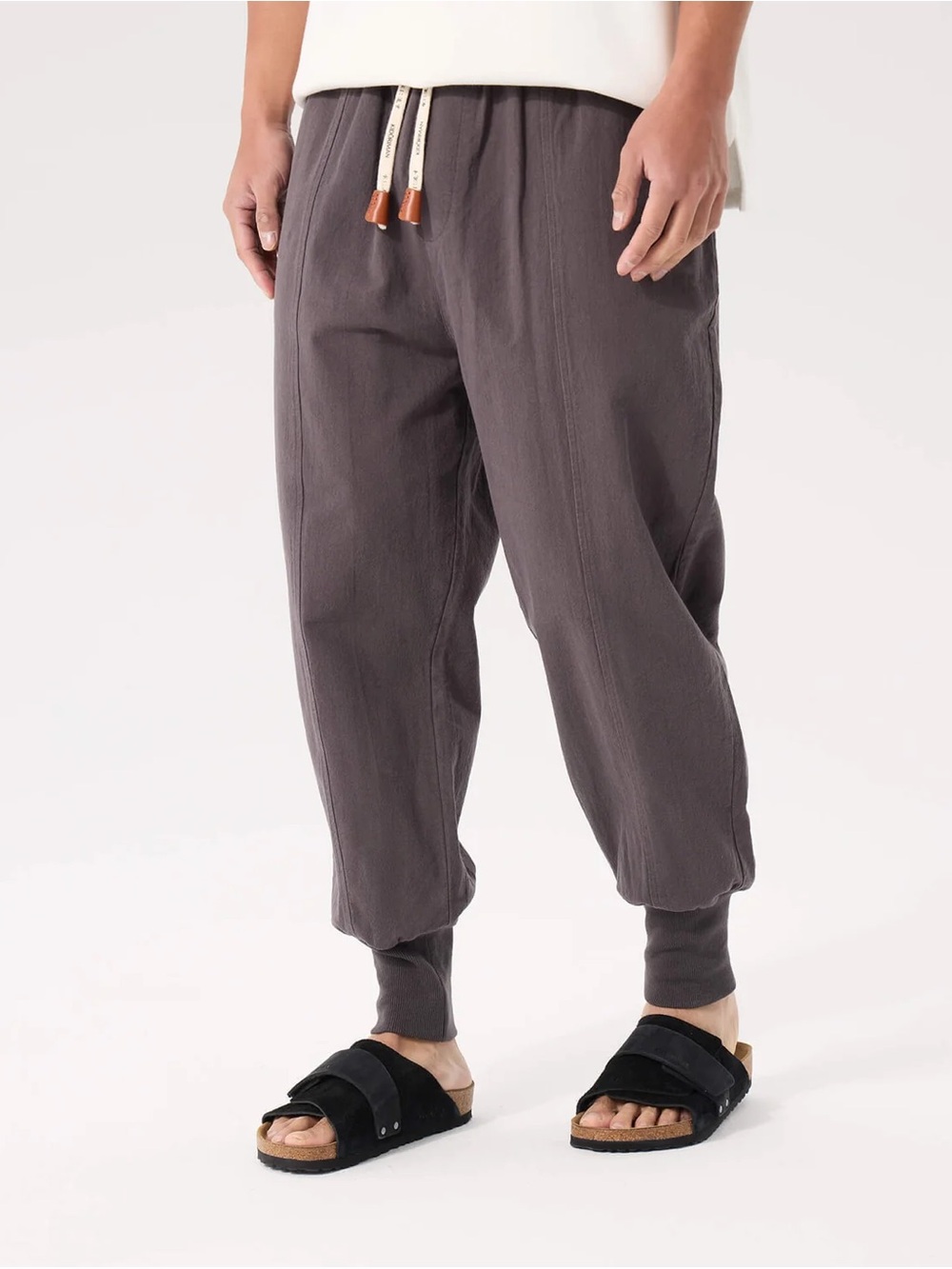 Kidoriman Sz M Gelyu Purple Grey Harem Jogger Pants